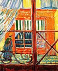 Vincent van Gogh A Pork-Butchers Shop Seen from a Window painting